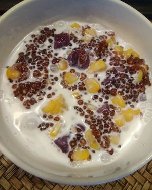 Traditional Sago with Coconut Milk at Greze Natural and Healthy in Phuket