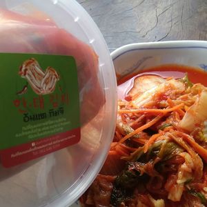 home made kimchi at Greze Natural and Healthy in Phuket
