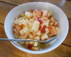 Fresh fruit with Greek Yogurt at Greze Natural and Healthy in Phuket
