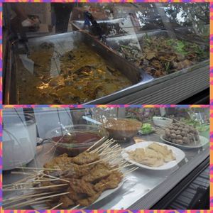 Vegan meat made from soybean and wheat flour. at Vegetarian Jai Fa in Bangkok