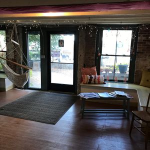 Inside entrance at Suecakes in Belfast