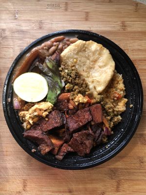 Colombian Bandeja Paisa   at VSpot in Brooklyn