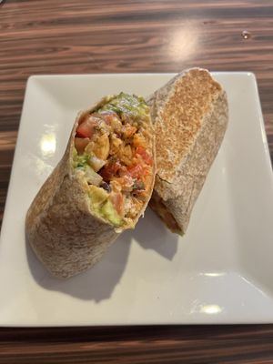 Spicy egg burrito  at VSpot in Brooklyn