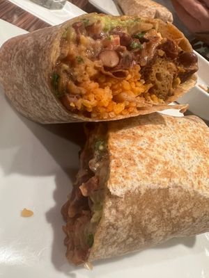 Chicharron burrito  at VSpot in Brooklyn