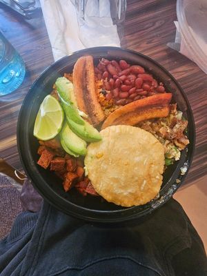 Combo plate at VSpot in Brooklyn