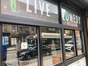 Front--with Happy Cow sticker on window. at VSpot in Brooklyn