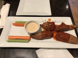 Buffalo wings!  at VSpot in Brooklyn