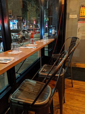 Window seats at VSpot in Brooklyn