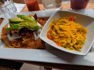 Chilaquiles at VSpot in Brooklyn