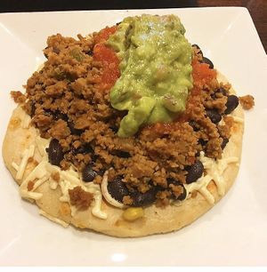 Arepa con todo at VSpot in Brooklyn