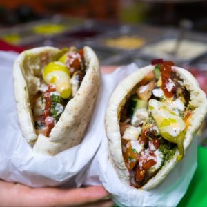 Pocket twins at Falafelle in Belmont