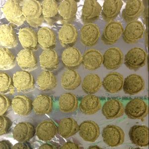 Hand scooped Falafel balls. Fried to order. Vegan, gluten-free, soy free and never frozen.  at Falafelle in Belmont