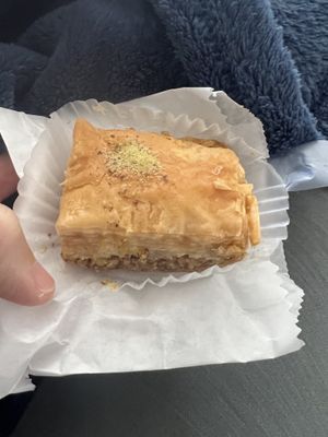 Vegan baklava !  at Falafelle in Belmont