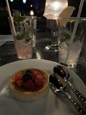 Vegan creme brûlée   at Disneyland - Blue Bayou in Anaheim