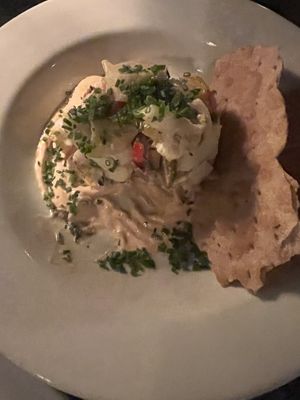 Vegan ceviche   at Disneyland - Blue Bayou in Anaheim