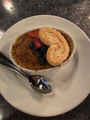 Crème brûlée  at Disneyland - Blue Bayou in Anaheim