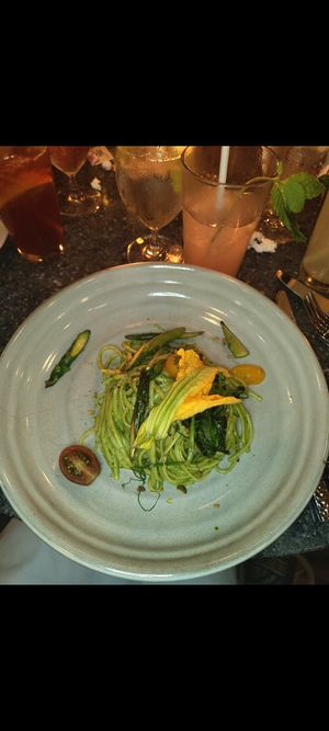 Pistacchio lemon and basil pasta at Disneyland - Blue Bayou in Anaheim