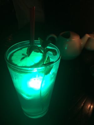 Request a fun souvenir glow cube in your beverage at Disneyland - Blue Bayou in Anaheim
