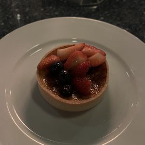 vegan creme brulee 😍  at Disneyland - Blue Bayou in Anaheim