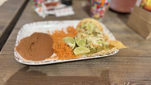 Trio of cauliflower tacos  at Disneyland - Rancho del Zocalo in Anaheim