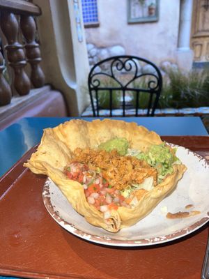 Taco bowl   at Disneyland - Rancho del Zocalo in Anaheim