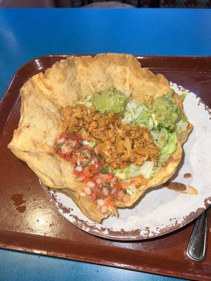 Taco bowl with cauliflower   at Disneyland - Rancho del Zocalo in Anaheim