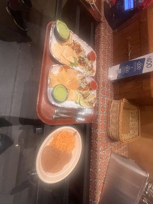 Side of bean and rice   at Disneyland - Rancho del Zocalo in Anaheim