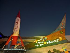 exterior at Disneyland - Alien Pizza Planet in Anaheim