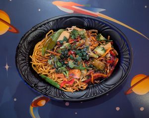 Sesame-Ginger Vegetable Noodles at Disneyland - Alien Pizza Planet in Anaheim