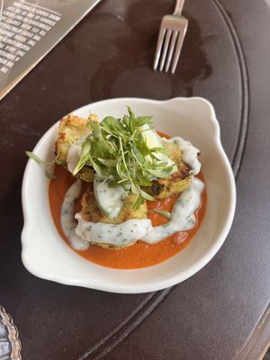 Vegan potato dish  at Disneyland - Carthay Circle in Anaheim