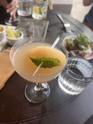 Pear cocktails   at Disneyland - Carthay Circle in Anaheim