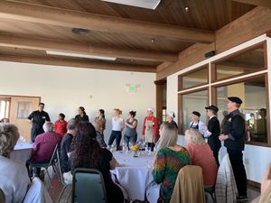 Student chefs after pop up dinner at Living Light Culinary in Fort Bragg