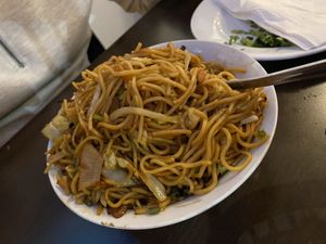 Vegan Chow Mein  at Curry Garden in Bendigo