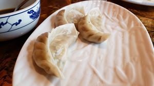 Steamed vegetable dumpling ($6.25). Fresh and way above average. at Chengdu Center City 成都 in Philadelphia
