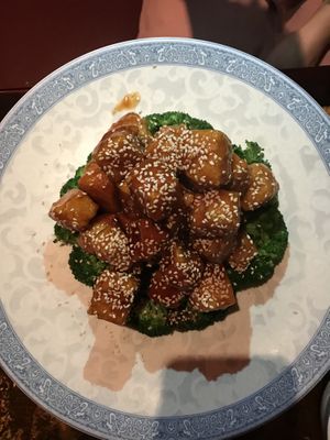 Sesame tofu  at Chengdu Center City 成都 in Philadelphia