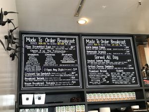 Menu at Habitat Coffee Shop in Los Angeles