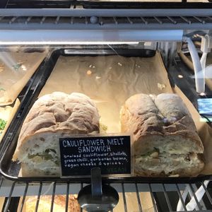 Cauliflower melt at Habitat Coffee Shop in Los Angeles