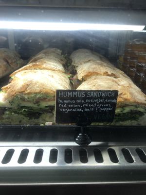 Hummus sandwiches at Habitat Coffee Shop in Los Angeles
