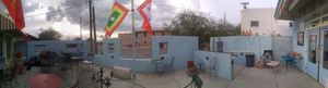 Courtyard panorama at Zinman's Food Shop in Tucson