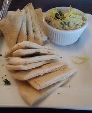 Pita n hummus at Venti's Cafe and Taphouse in Salem