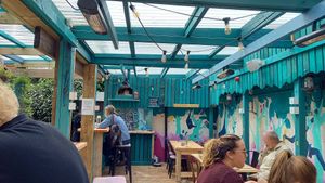 Garden at Bonobo Cafe in Aberdeen