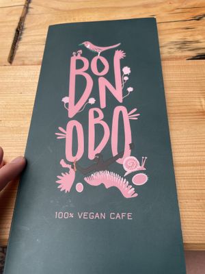 Menu  at Bonobo Cafe in Aberdeen