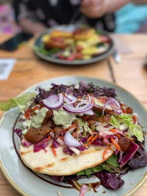 Seitan kebab  at Bonobo Cafe in Aberdeen