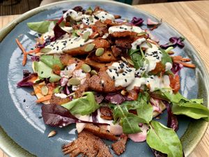 Vegan kebab at Bonobo Cafe in Aberdeen