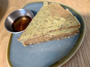 Lemon and ginger tart at Bonobo Cafe in Aberdeen