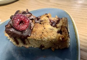 Cheesecake Blondie at Bonobo Cafe in Aberdeen