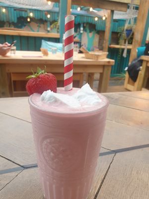 Strawberry Shortcake Milkshake at Bonobo Cafe in Aberdeen