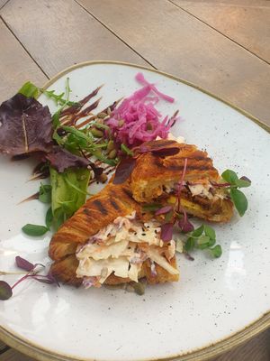 Applewood Smoked Croissant at Bonobo Cafe in Aberdeen