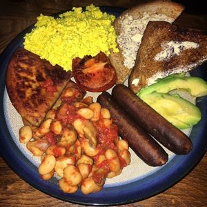 Full Scottish Breakfast  at Bonobo Cafe in Aberdeen