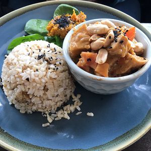 Madam seitan curry  at Bonobo Cafe in Aberdeen